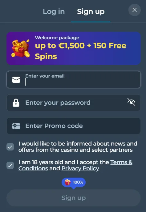 Registratieformulier Gigaspinz